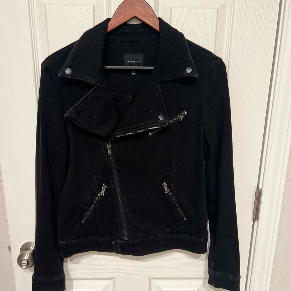 LIVERPOOL Jean Company Moto Jacket Womens